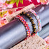 Amulette tibétaine | Bracelet Mantra Mini Obsidienne